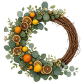 Citrus Grove Fall wreath rental cutout