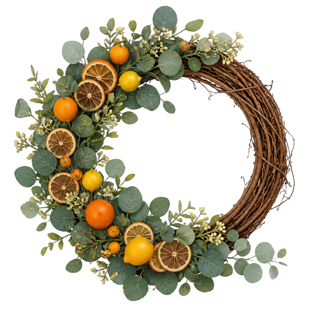Citrus Grove Fall wreath rental cutout