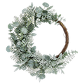 Eucalyptus Frost Swag — true transparent PNG product photo (UV faux wreath rental)