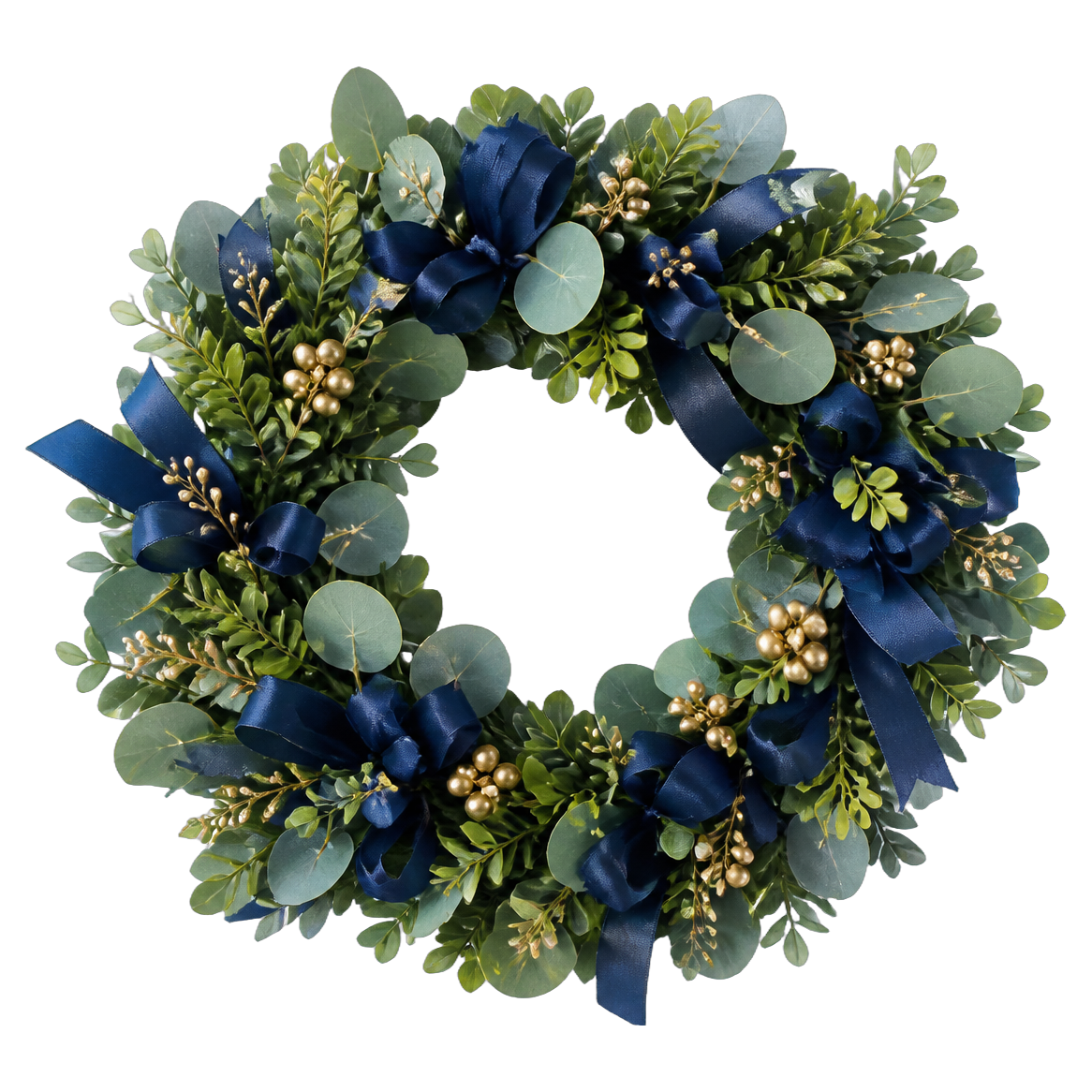 Lakeside Grad — true transparent PNG product photo (UV faux wreath rental)