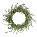 Seeded Eucalyptus Fresh — true transparent PNG product photo (UV faux wreath rental)