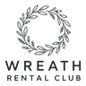 Wreath Rental Club logo — concept 3 stacked